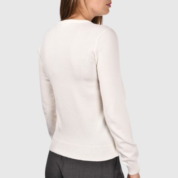 Picture of Reverse stitching cashmere crew neck