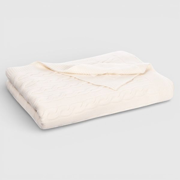 Immagine di Plaid in cashmere a trecce