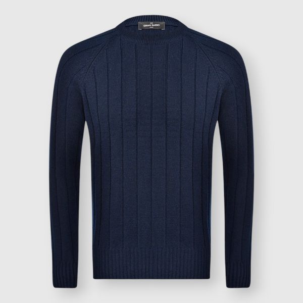 Immagine di Girocollo in cashmere a coste