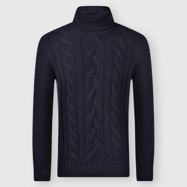 Picture of Cabled super geelong turtleneck