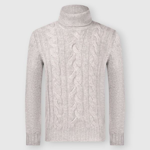 Picture of Cabled super geelong turtleneck