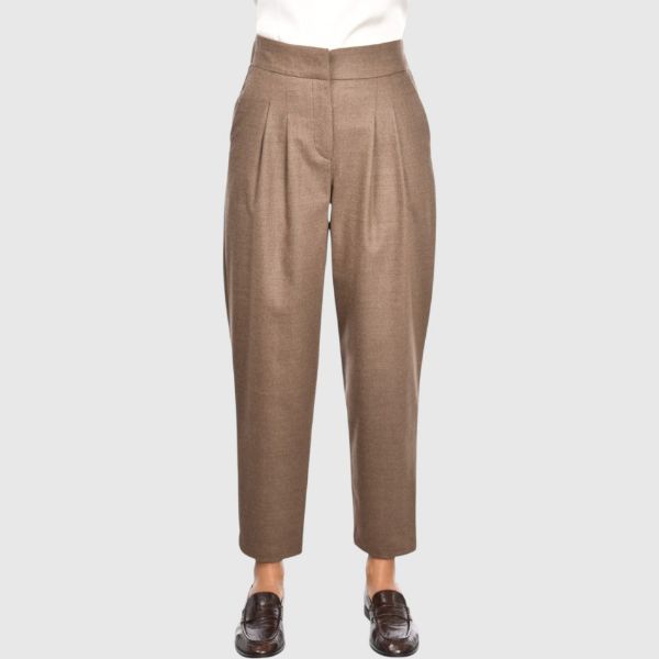 Immagine di Pantalone carrot in flanella