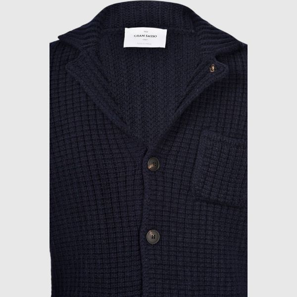 Picture of Waffle stitch super geelong knit jacket