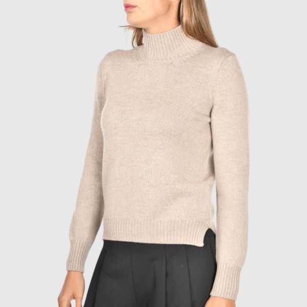 Picture of 3.ply merinos wool mock neck