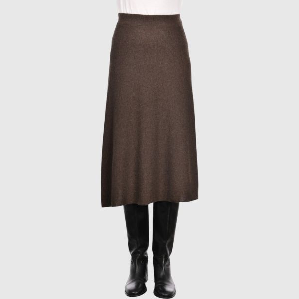 Picture of Stockinette stitch knit fleared skirt
