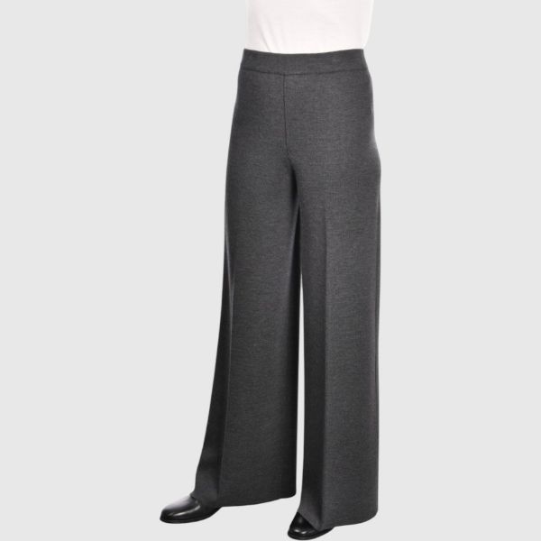 Immagine di Pantalone in maglia svasato punto stoffa