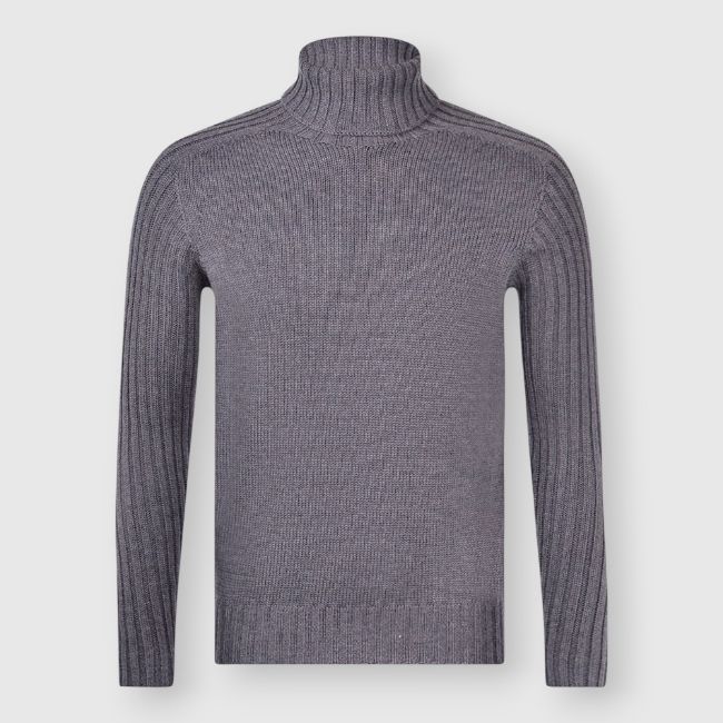 Gran Sasso. Polo Skipper in Pearl Stitch Knit | Gran Sasso