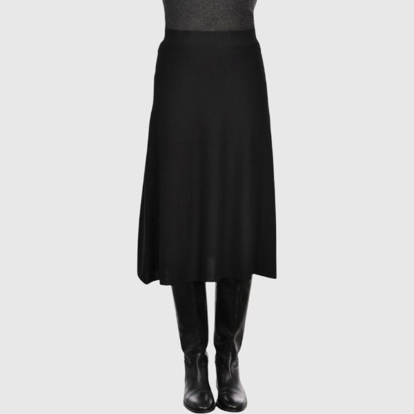 Picture of Stockinette stitch knit fleared skirt
