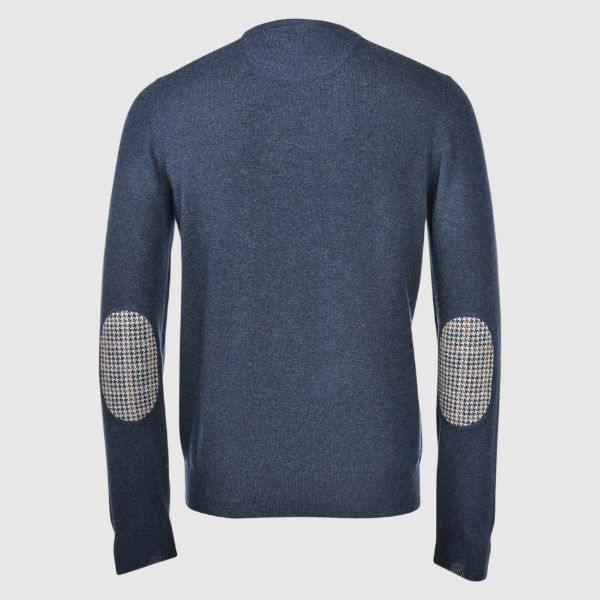 Picture of Crew neck with profiles and tweed patches
