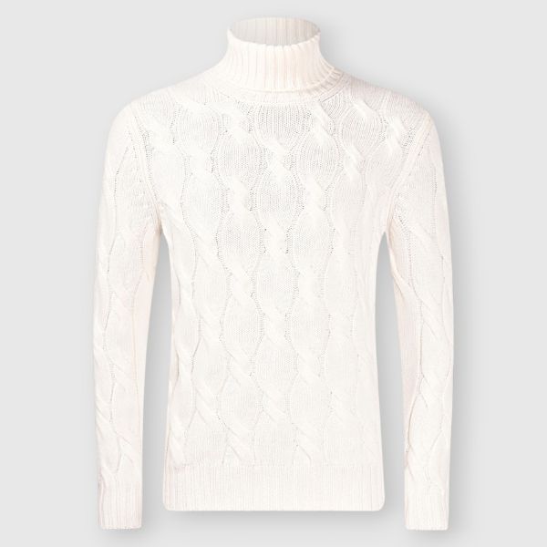 Picture of Cabled cashmere turtleneck