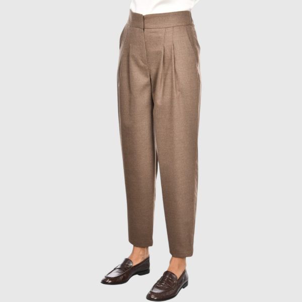 Immagine di Pantalone carrot in flanella