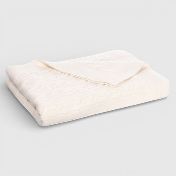 Immagine di Plaid in cashmere a trecce