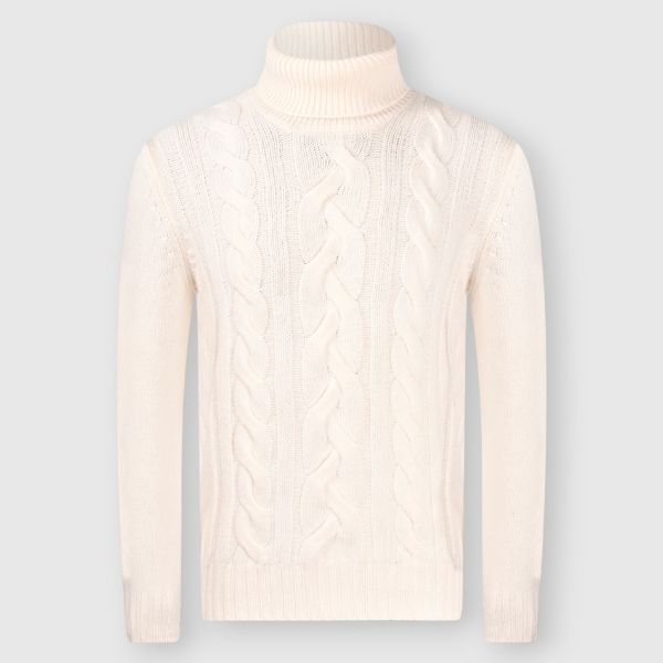 Picture of Cabled super geelong turtleneck