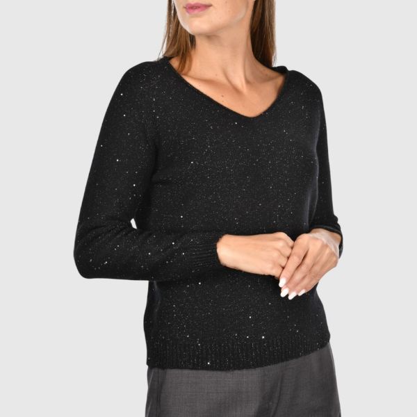 Picture of Micro sequins v neck