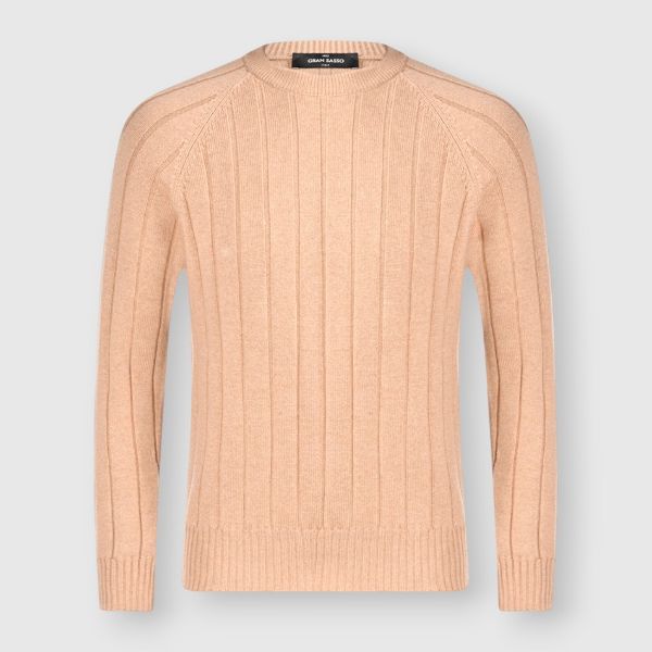 Immagine di Girocollo in cashmere a coste