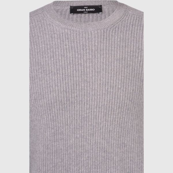 Immagine di Girocollo a coste in cashmere