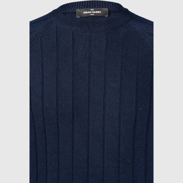 Immagine di Girocollo in cashmere a coste