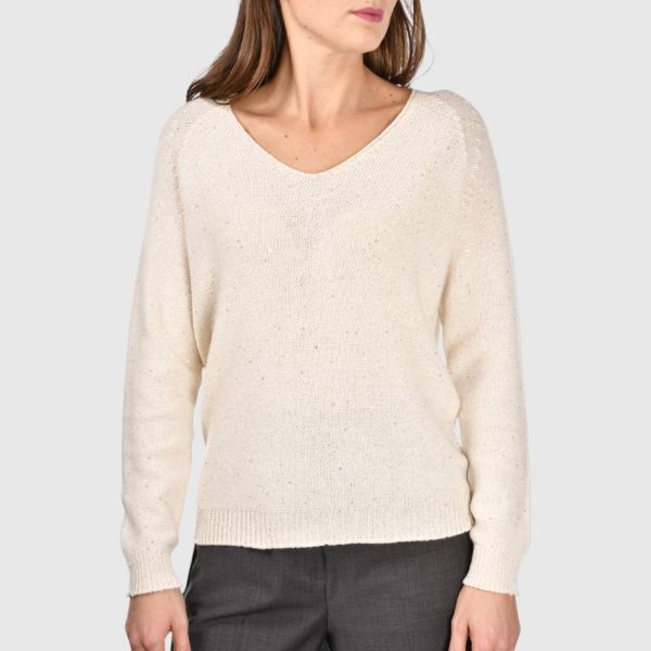 Picture of Micro sequins v neck