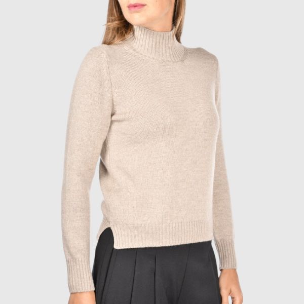 Picture of 3.ply merinos wool mock neck