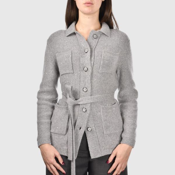 Picture of Micro sequins knit jacket
