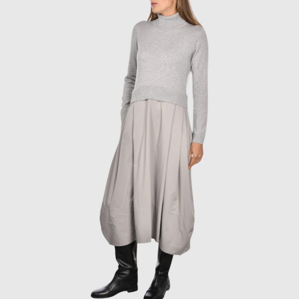 Picture of Turtleneck and skirt long dress