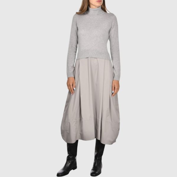 Picture of Turtleneck and skirt long dress