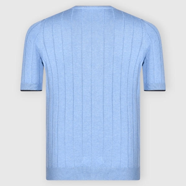 Immagine di T-shirt in maglia a coste in seta
