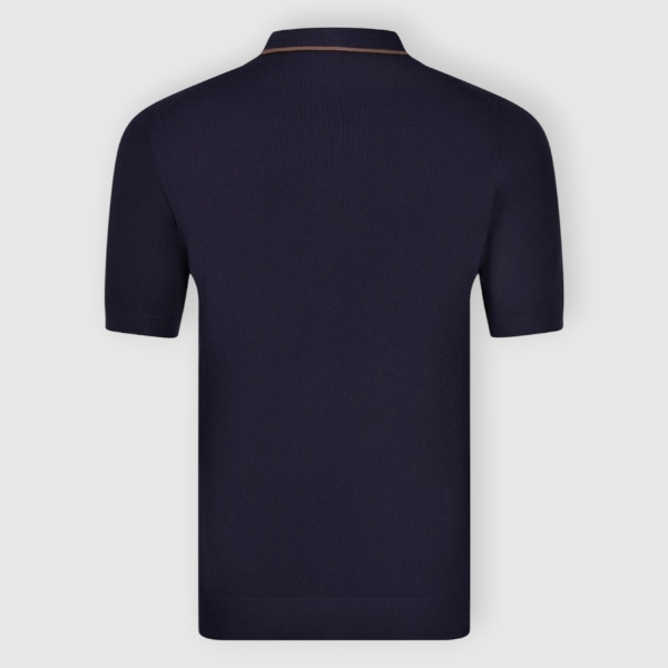Picture of Skipper knit polo rice stitch