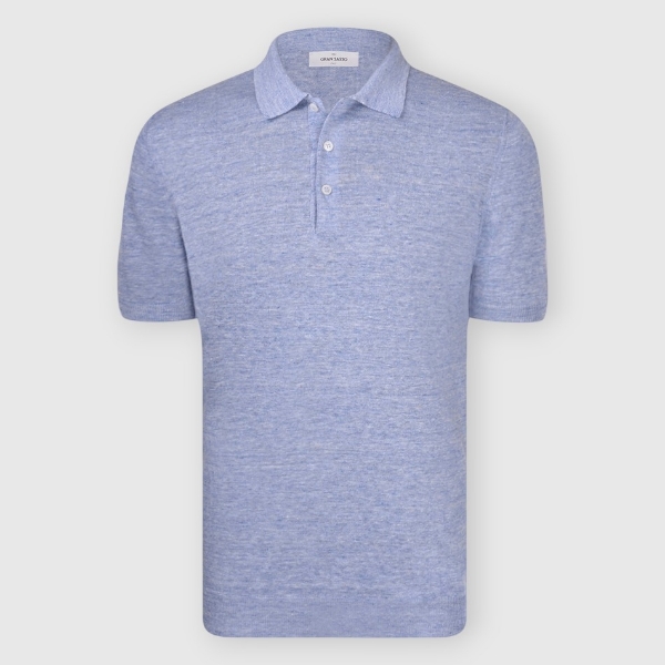 Picture of Knitted linen polo