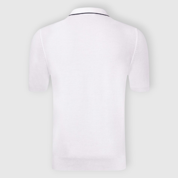 Picture of Skipper knit polo rice stitch