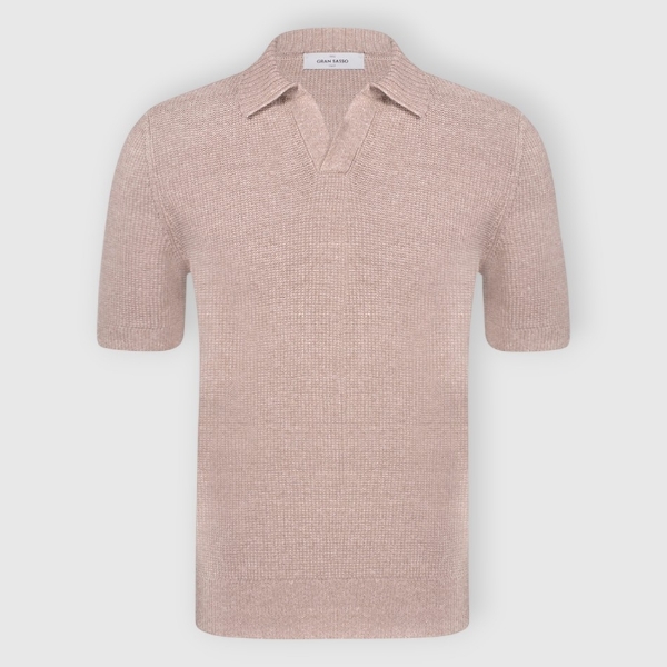 Immagine di Polo skipper in maglia chicco riso