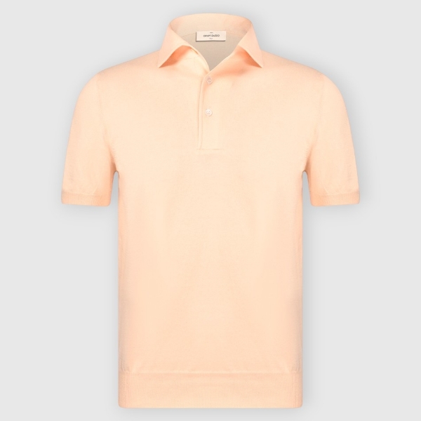Picture of Shirt collar organic cotton knit polo