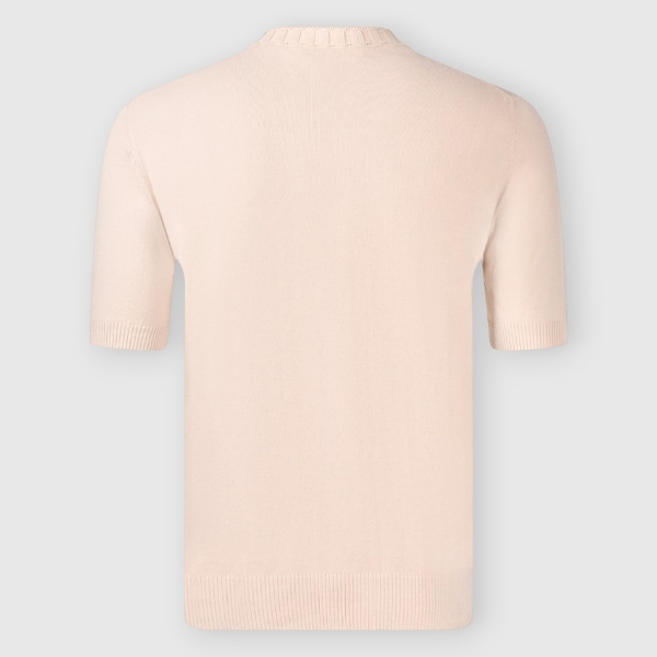 Picture of Ribbed neck knit t-shirt