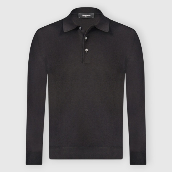 Picture of Long sleeve suvin knit polo