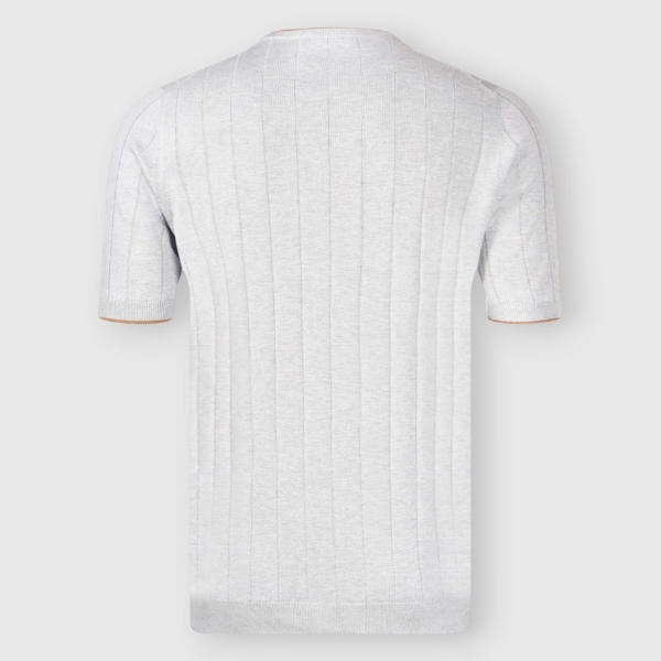 Immagine di T-shirt in maglia a coste in seta