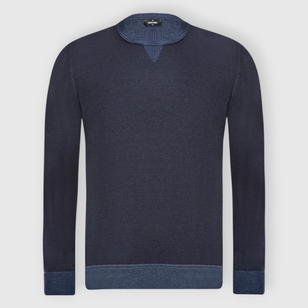 Picture of Plush knit wool and silk crew neck