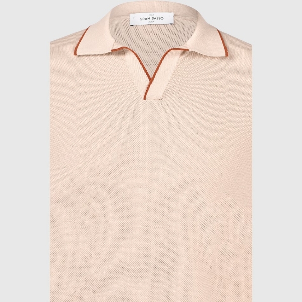 Immagine di Polo skipper in maglia chicco riso