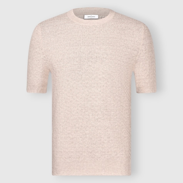 Immagine di T-shirt in maglia lavorazione mattoncino