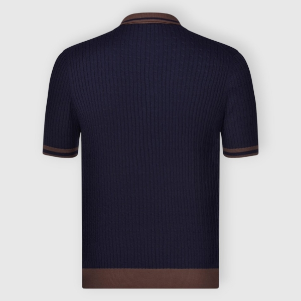 Immagine di Polo in maglia a trecce