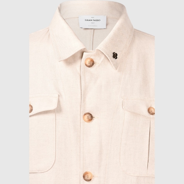 Picture of Herringbone-pattern sahariana jacket
