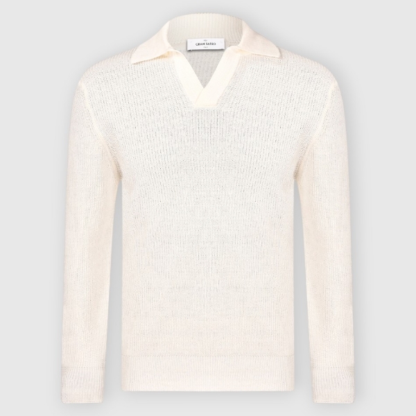 Picture of Fisherman's rib knit skipper polo