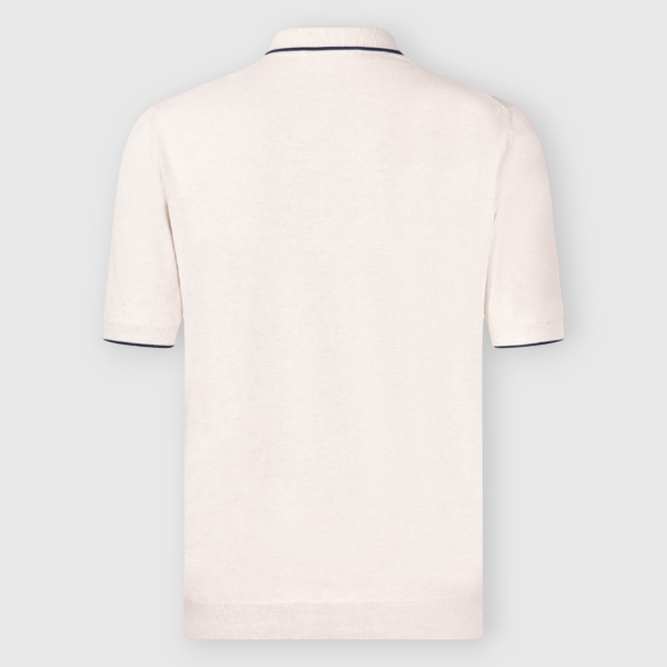Immagine di Polo in maglia con dettagli a contrasto