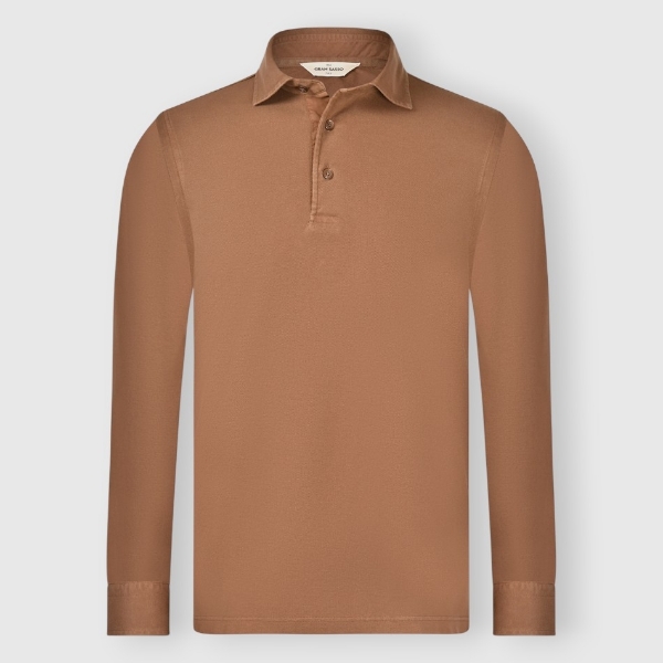 Picture of Long-sleeved vintage piquet polo
