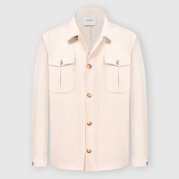 Picture of Herringbone-pattern sahariana jacket