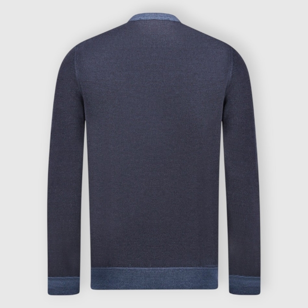 Picture of Plush knit wool and silk crew neck