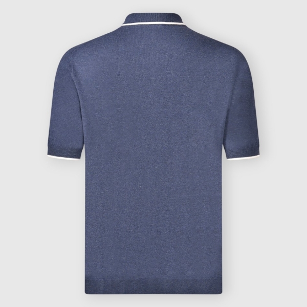 Immagine di Polo in maglia con dettagli a contrasto