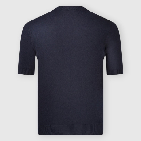 Picture of Ribbed neck knit t-shirt