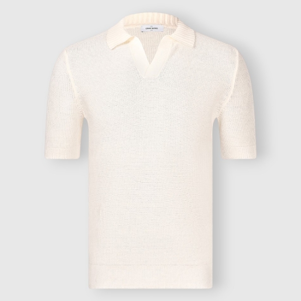 Immagine di Polo skipper in maglia chicco riso