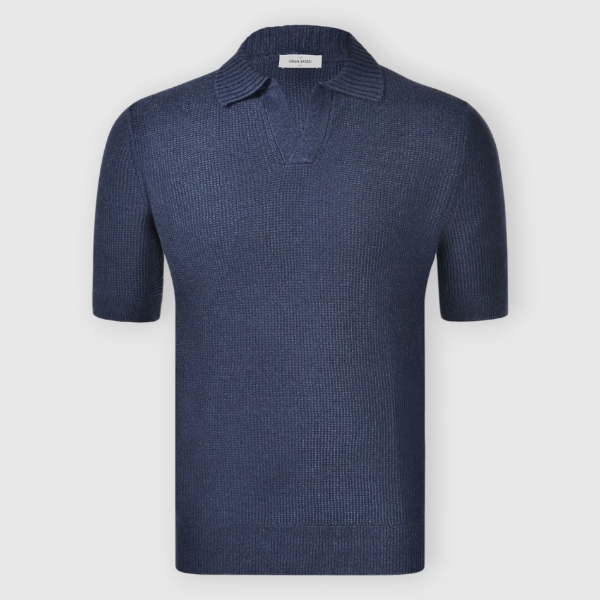 Immagine di Polo skipper in maglia chicco riso