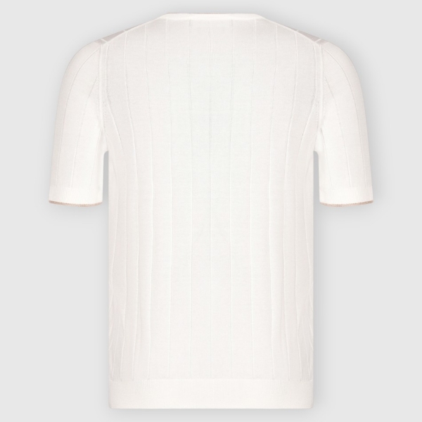 Immagine di T-shirt in maglia a coste in seta